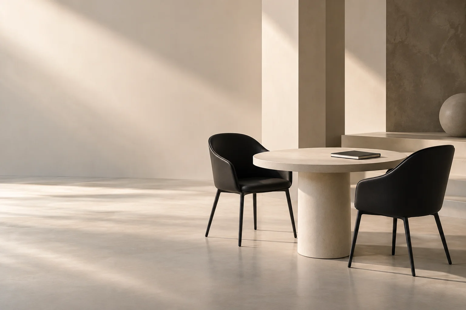 Illustrative concept of a welcoming meeting space